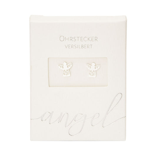 Crystals by HCA-Classic-Oorbellen-Verzilverd-Beschermengel