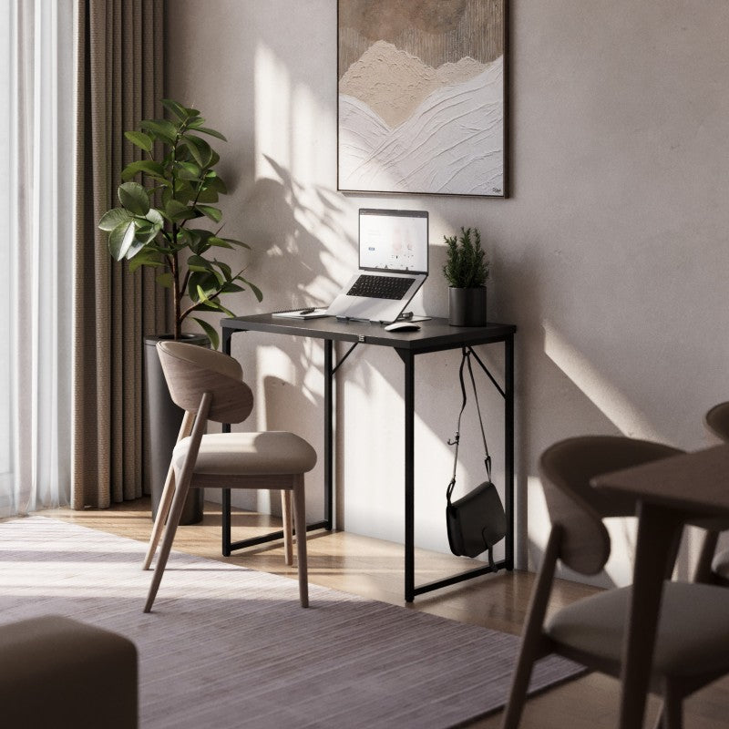 Mark Adler Leader 1.3 Bureau – Zwart – 80x50 cm – Industrieel – Met Haak – Compact Werken of Studeren (alleen online verkrijgbaar)