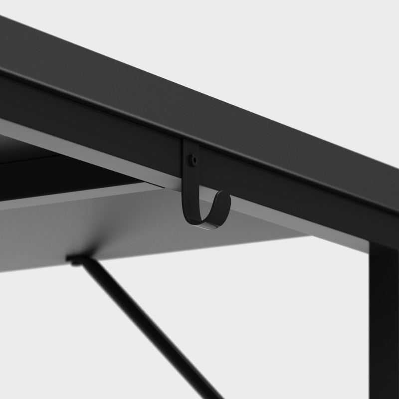 Mark Adler Leader 1.3 Bureau – Zwart – 80x50 cm – Industrieel – Met Haak – Compact Werken of Studeren (alleen online verkrijgbaar)