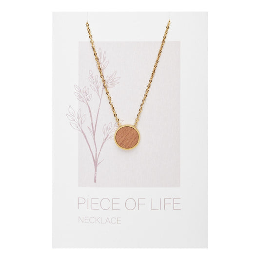 Crystals by HCA-Halsketting-Piece of Life-Verguld-Cirkel