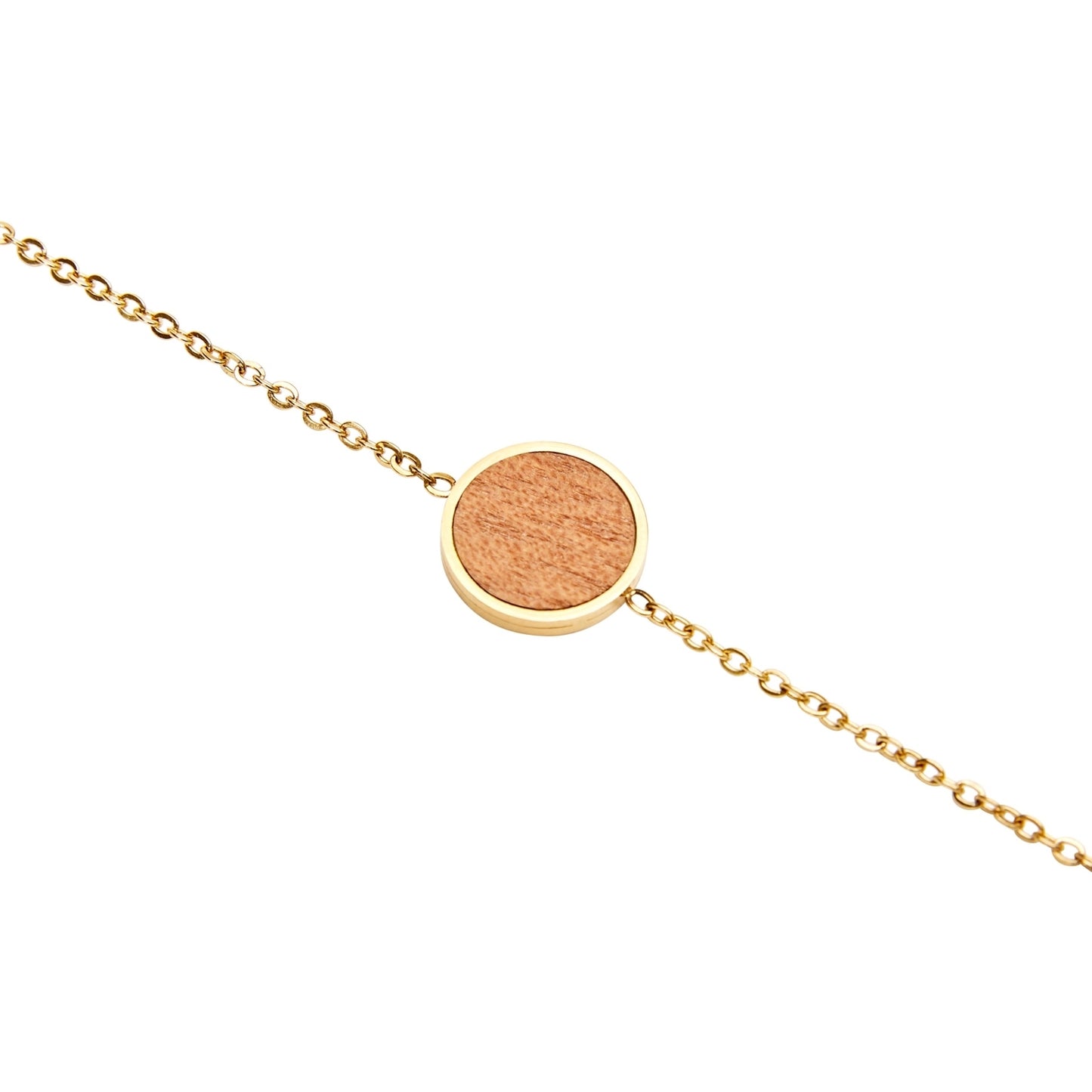 Crystals by HCA-Armband-Piece of Life-verguld-cirkel