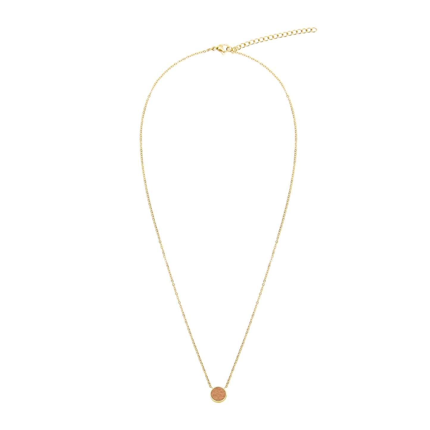 Crystals by HCA-Halsketting-Piece of Life-Verguld-Cirkel