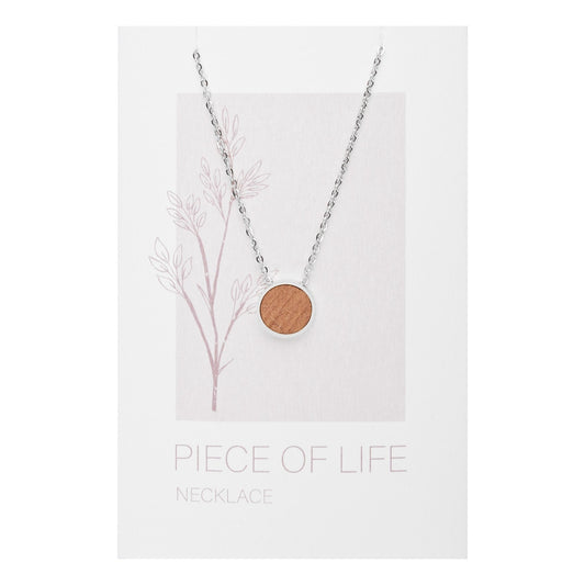 Crystals by HCA-Halsketting-Piece of Life-Roestvrijstaal-Cirkel