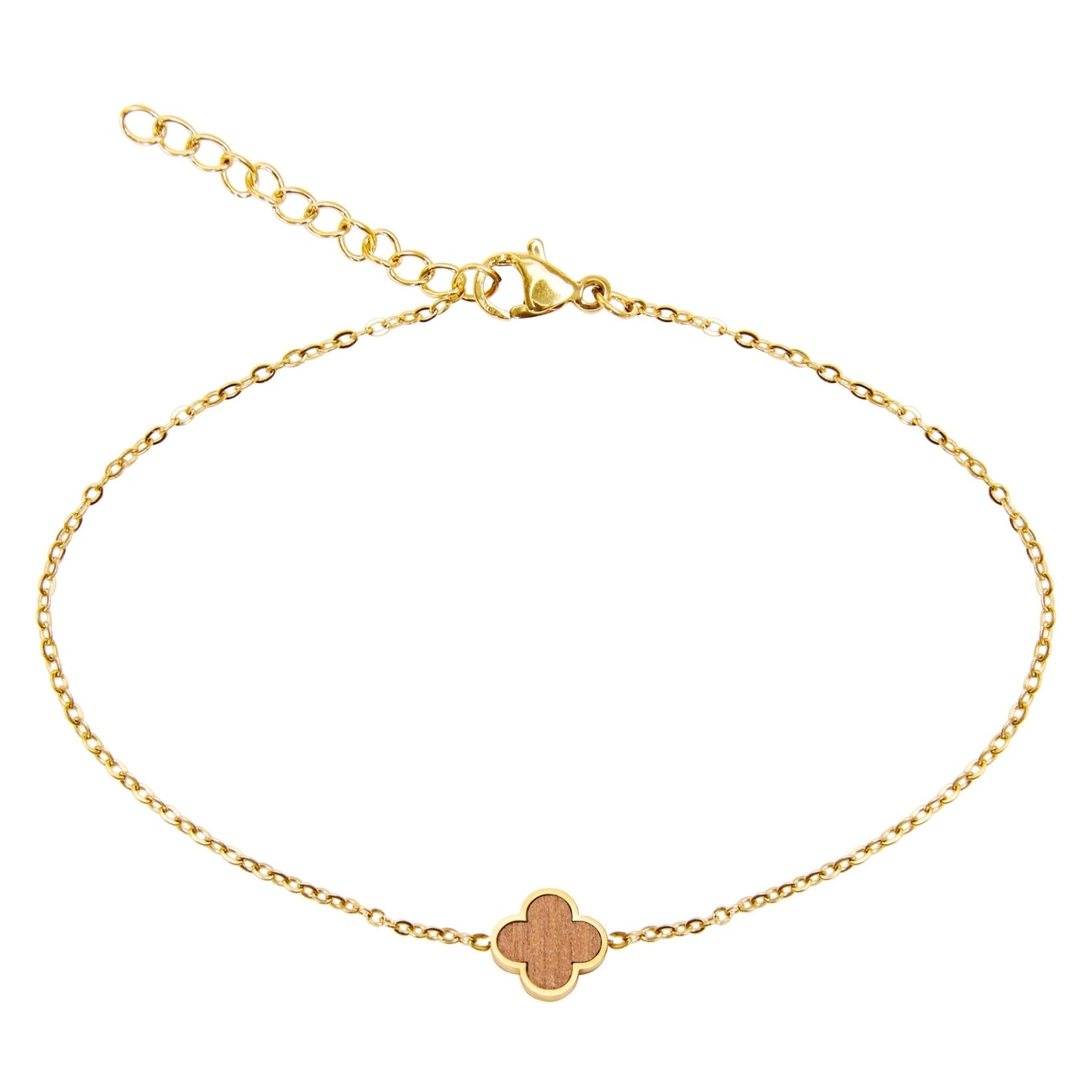 Crystals by HCA-Armband-Piece of Life-Verguld-Klaverblad