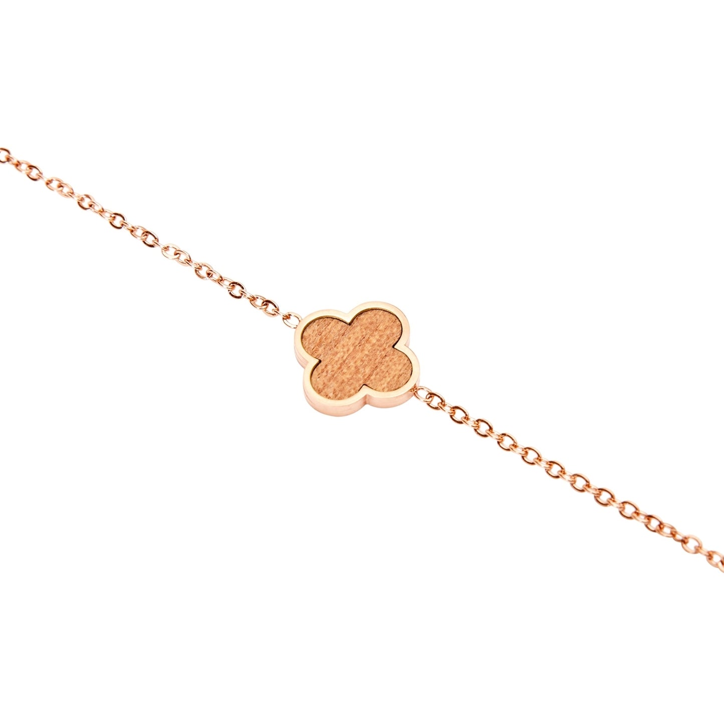 Bransoletka Crystals by HCA – Kawałek Życia – Różowe Złoto – Koniczyna