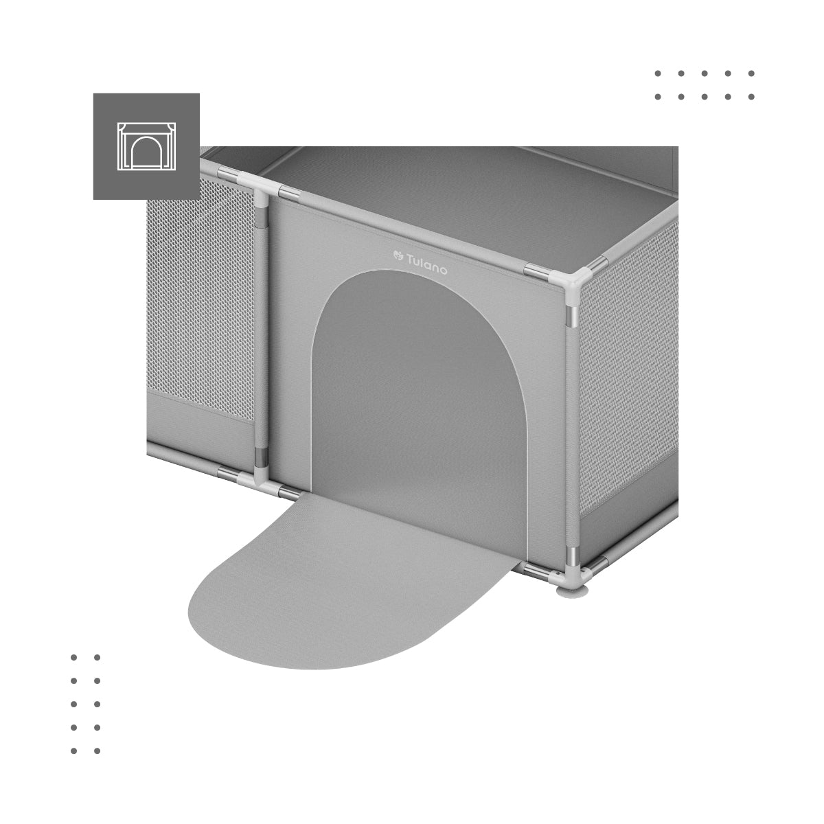 Tulano - Cozy 20 - babybox - box - grondbox - 130x130x65cm