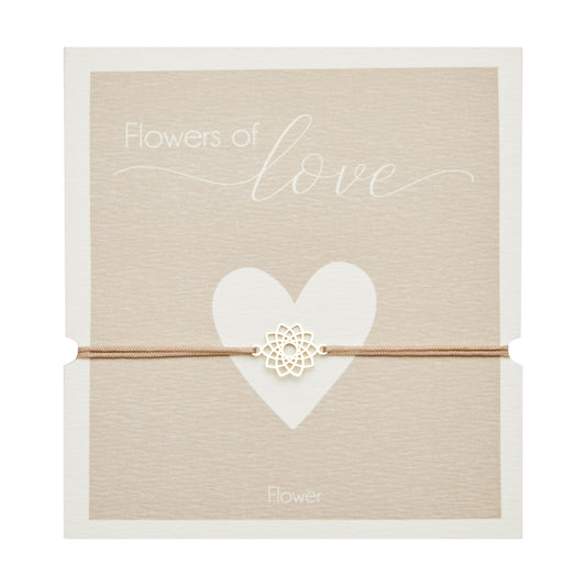 Crystals by HCA-Armband-Flowers of Love-Verguld -Bloem