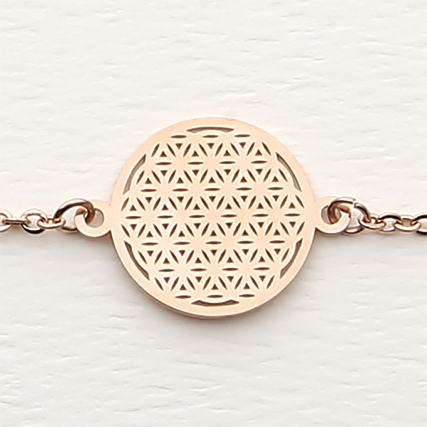 Crystals by HCA-Armband - Roségoud - Bloem des Levens