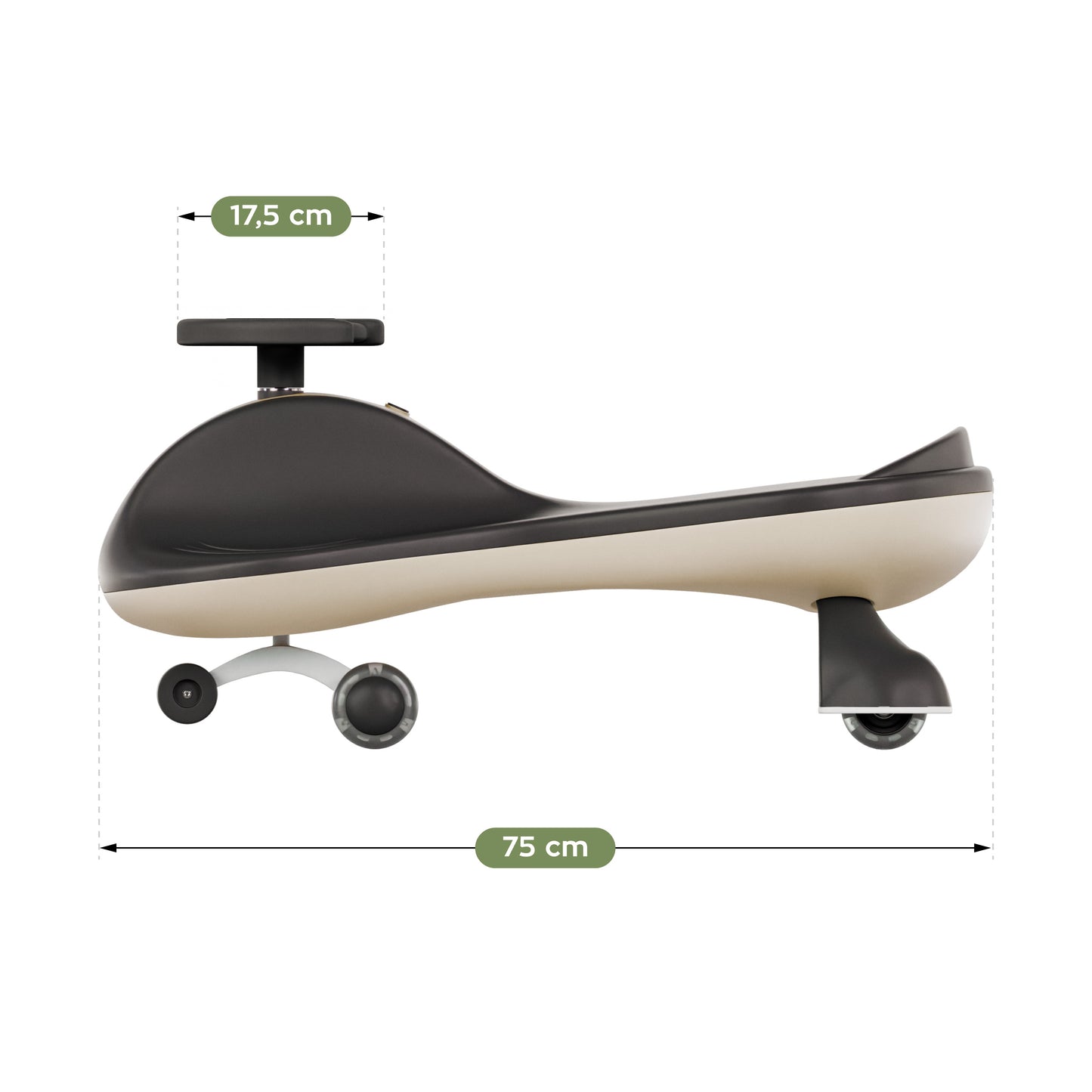 Tulano Focus 45 Ride-On Gravity Rider - Up to 100 kg - Gray