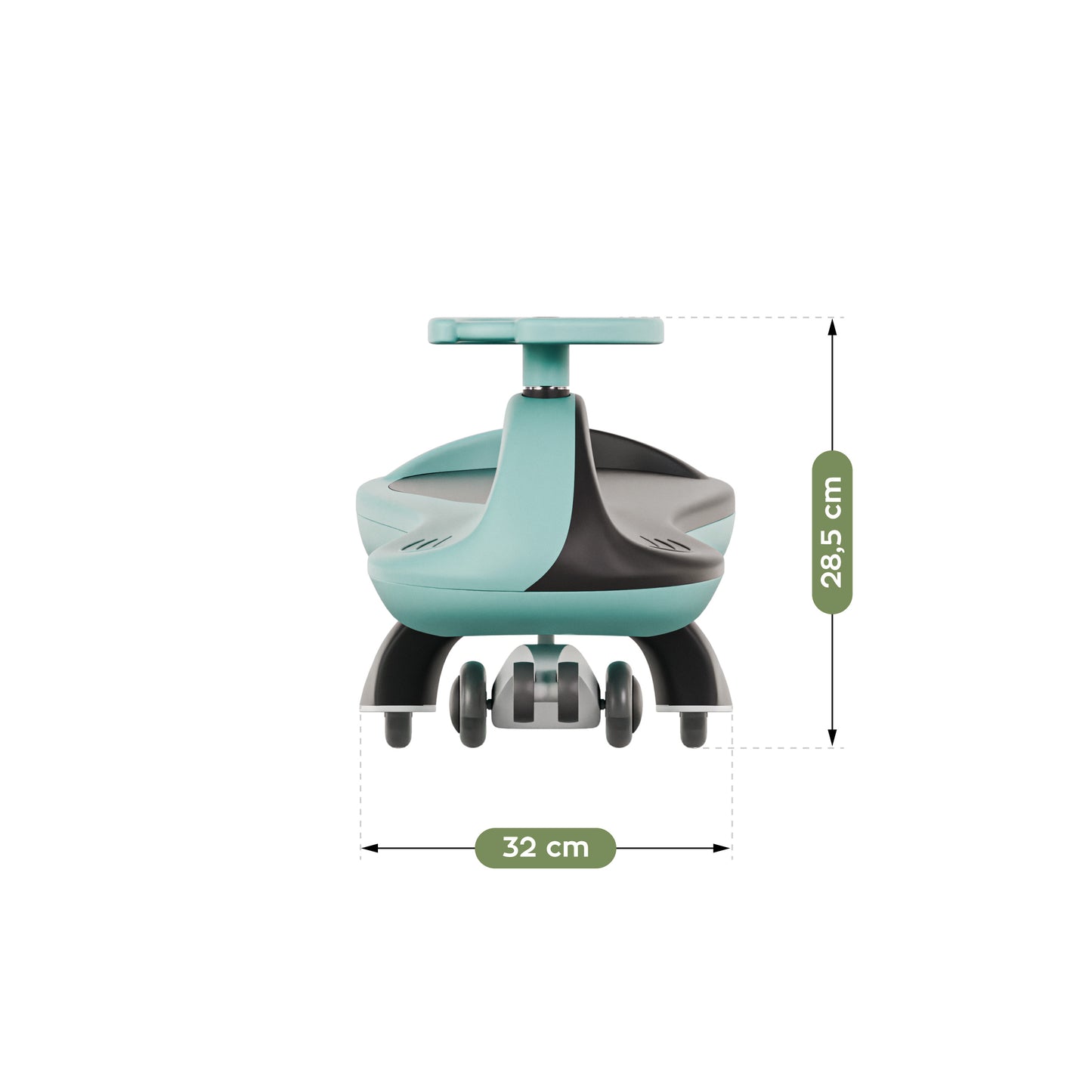 Tulano Focus 45 Ride-On Gravity Rider - Up to 100 kg - Gray