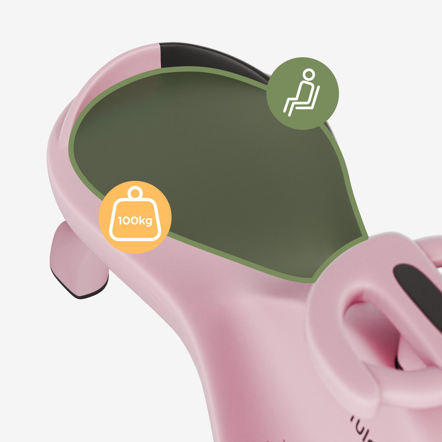 Tulano Focus 45 Ride-On Gravity Rider - Up to 100 kg - Gray