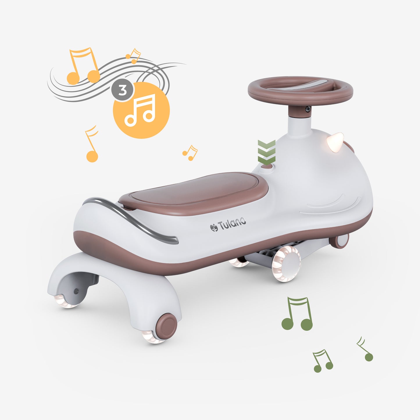 Tulano-Focus 45-Loopauto-Gravitatie/zwaartekrachtrijder-tot 100 kg-Grijs