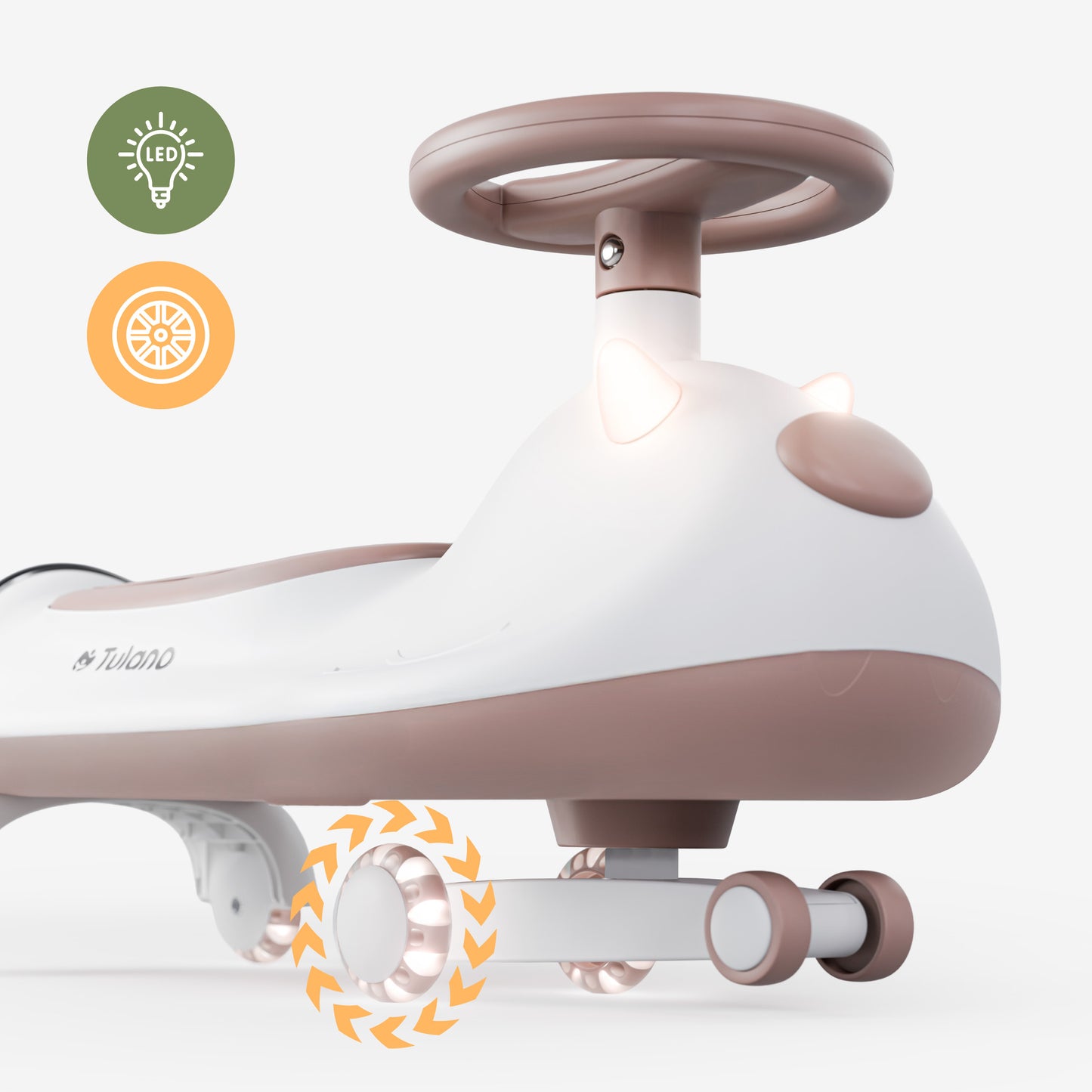 Tulano-Focus 45-Loopauto-Gravitatie/zwaartekrachtrijder-tot 100 kg-Grijs