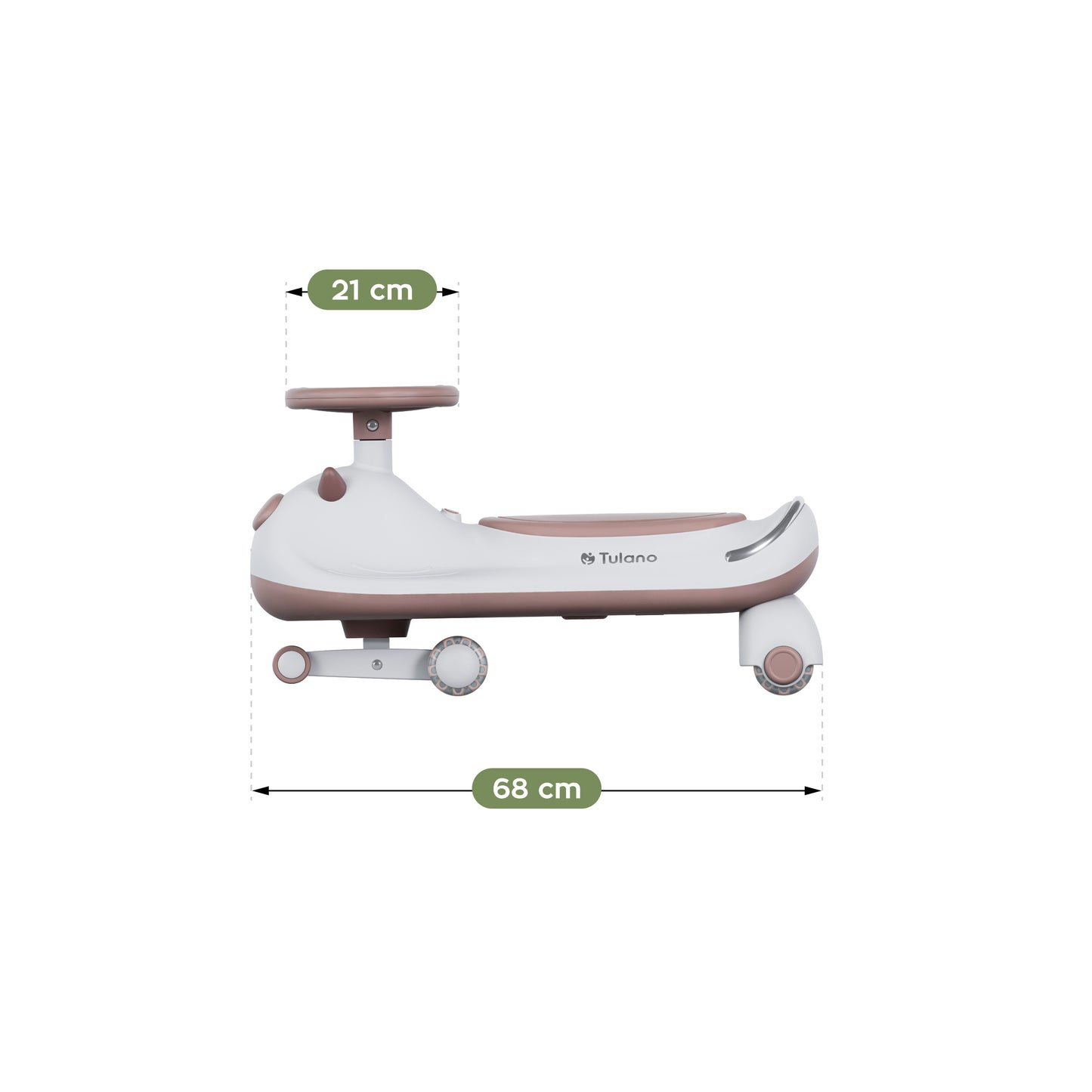 Tulano-Focus 45-Loopauto-Gravitatie/zwaartekrachtrijder-tot 100 kg-Grijs