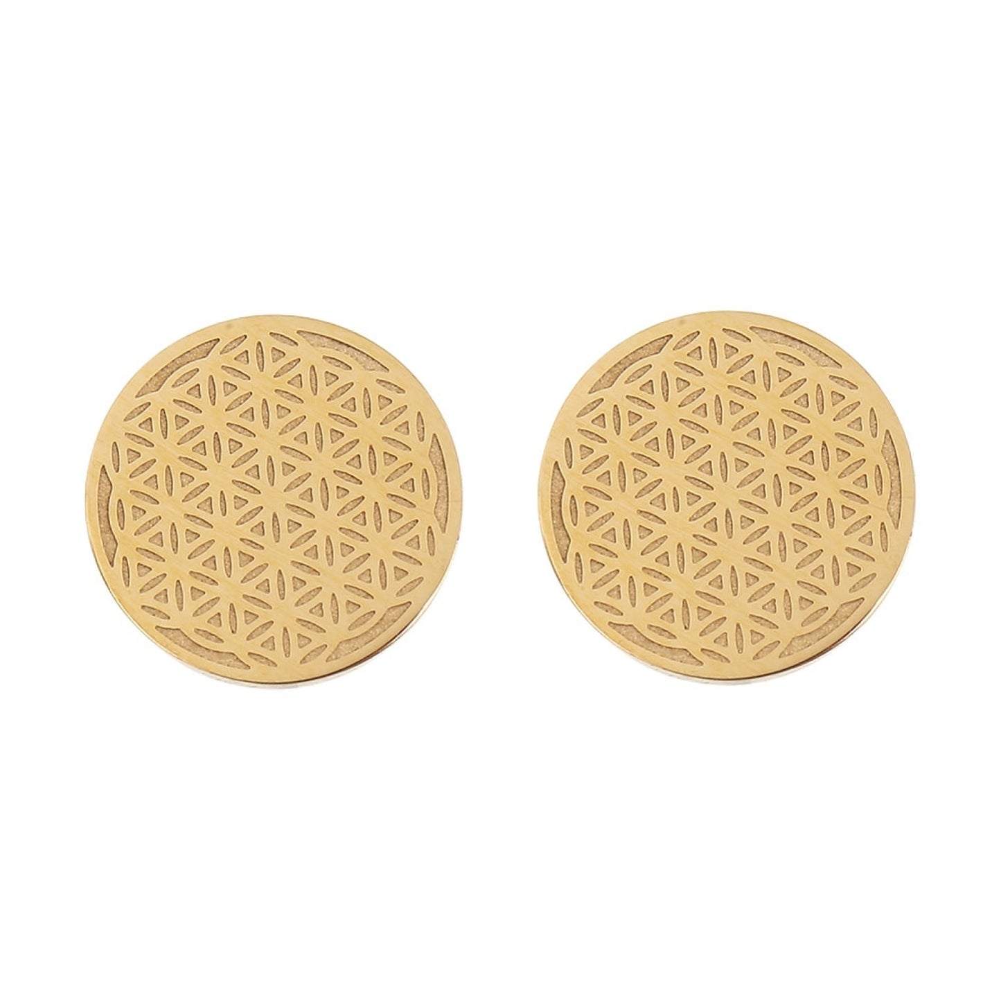 Crystals by HCA-Classic-Oorbellen-Verguld-Levensbloem