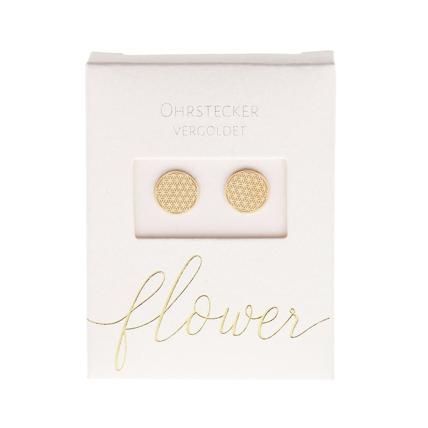 Crystals by HCA-Classic-Oorbellen-Verguld-Levensbloem