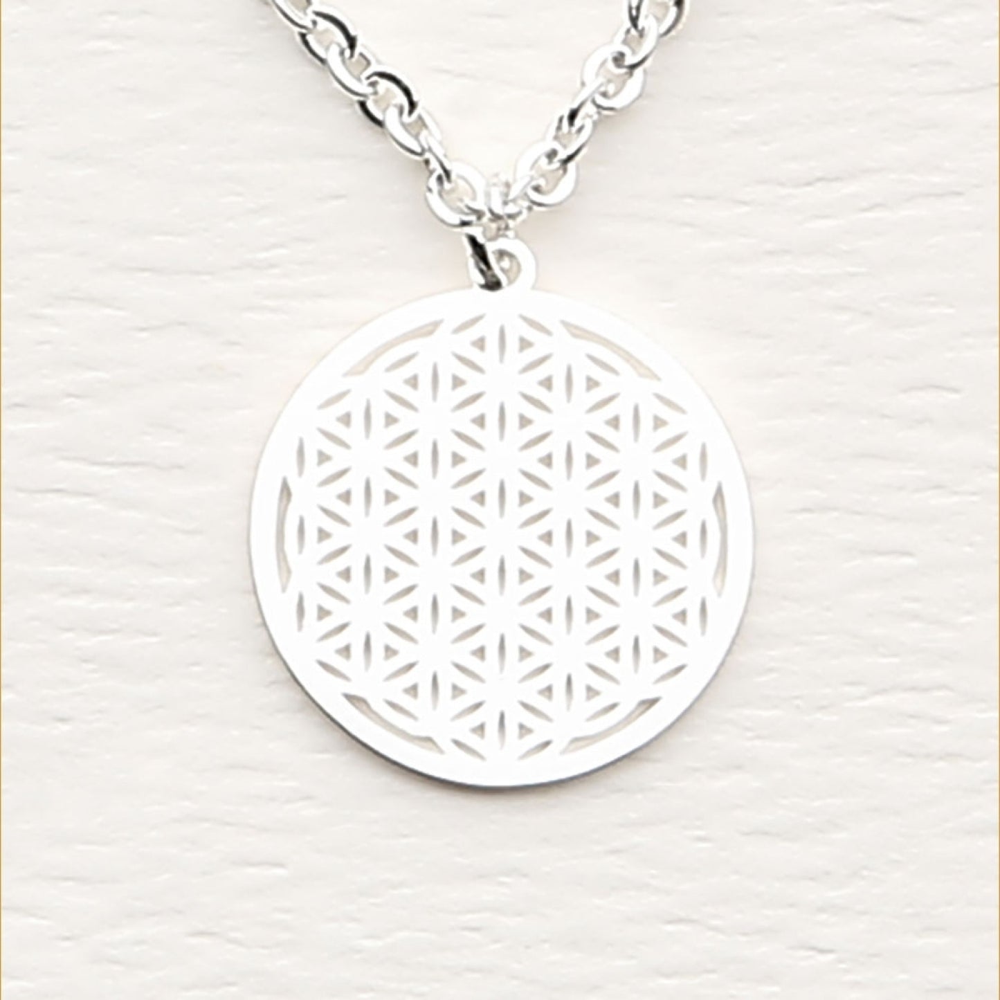 Crystals by HCA-Classic-Ketting-Verzilverd-Levensbloem