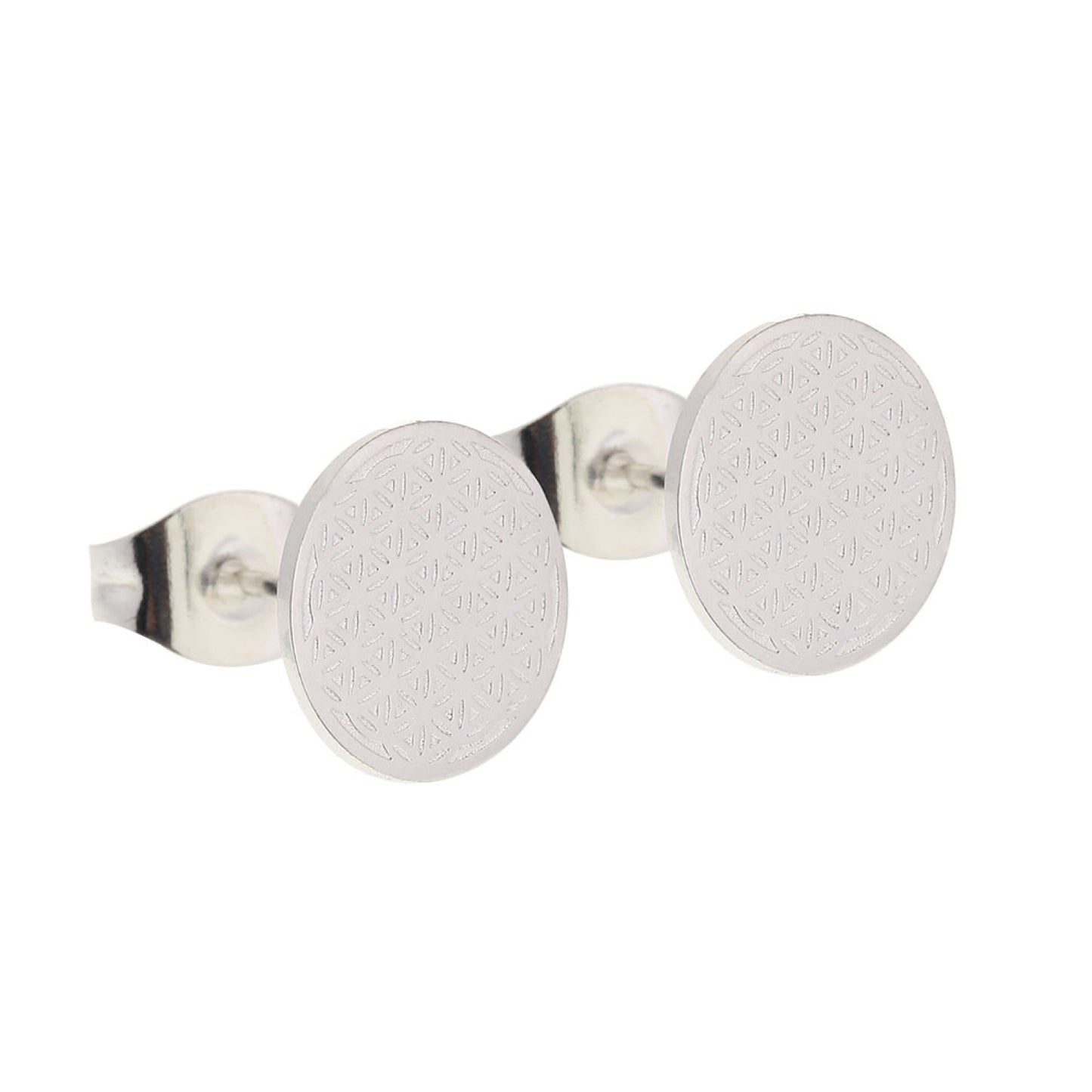 Crystals by HCA-Classic-Oorbellen-Verzilverd-Levensbloem