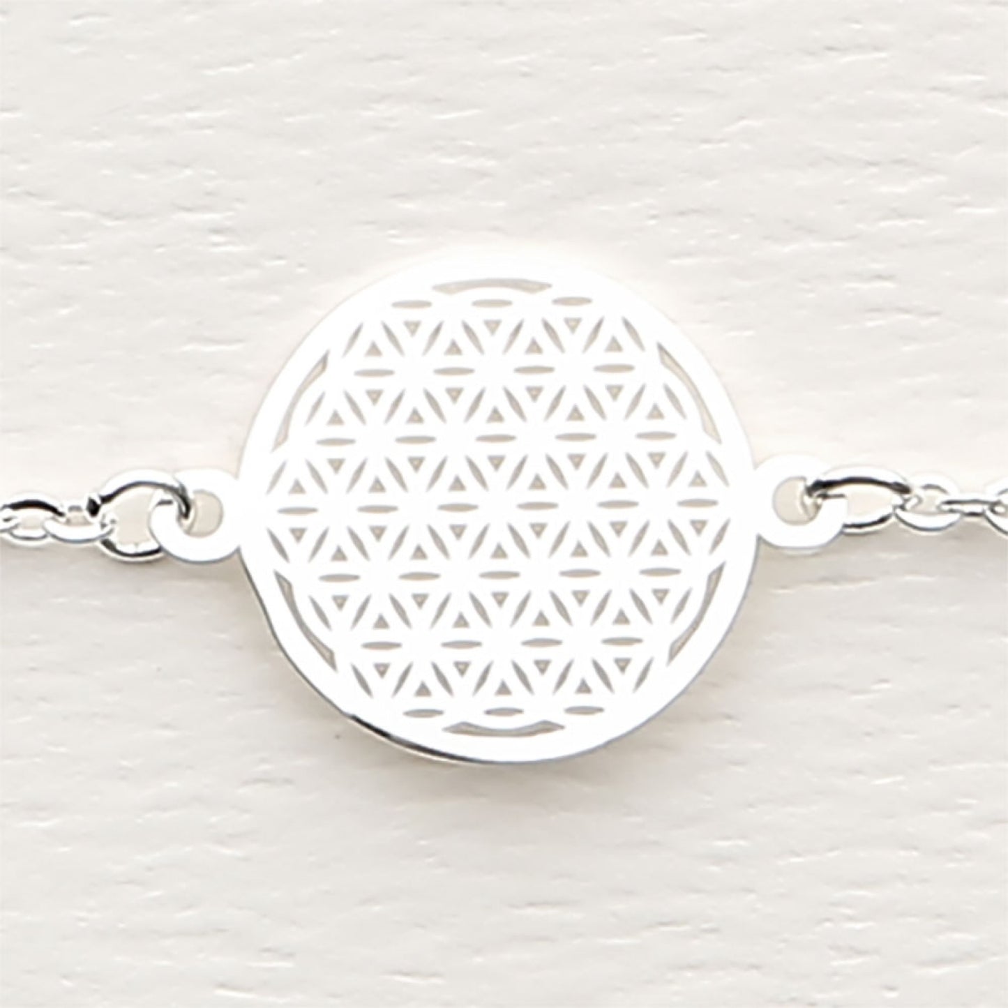 Crystals by HCA-Classic-Armband - Verzilverd - Bloem des Levens