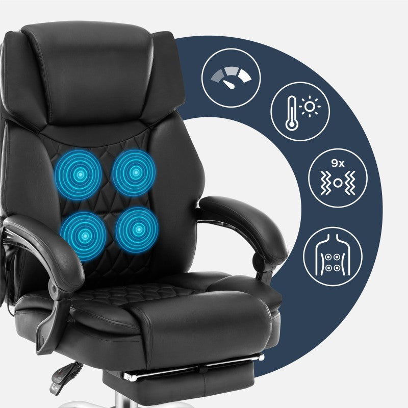 Mark Adler - Boss 6.0 Black - Bureaustoel met massage (alleen online beschikbaar)