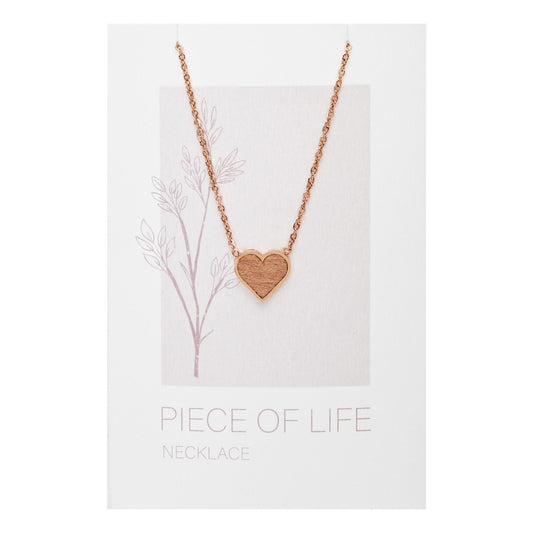 Crystals by HCA-Halsketting-Piece of Life-Roségoud-Hart