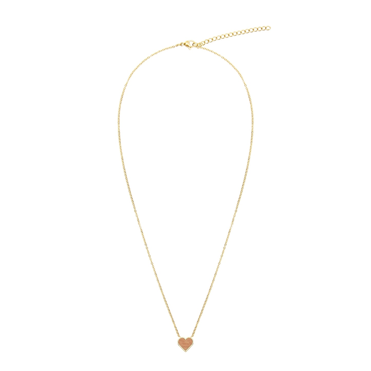 Crystals by HCA-Halsketting-Piece of Life-Verguld-Hart