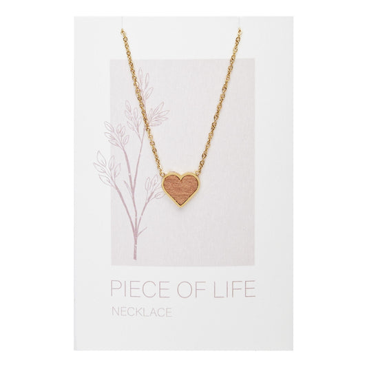 Crystals by HCA-Halsketting-Piece of Life-Verguld-Hart