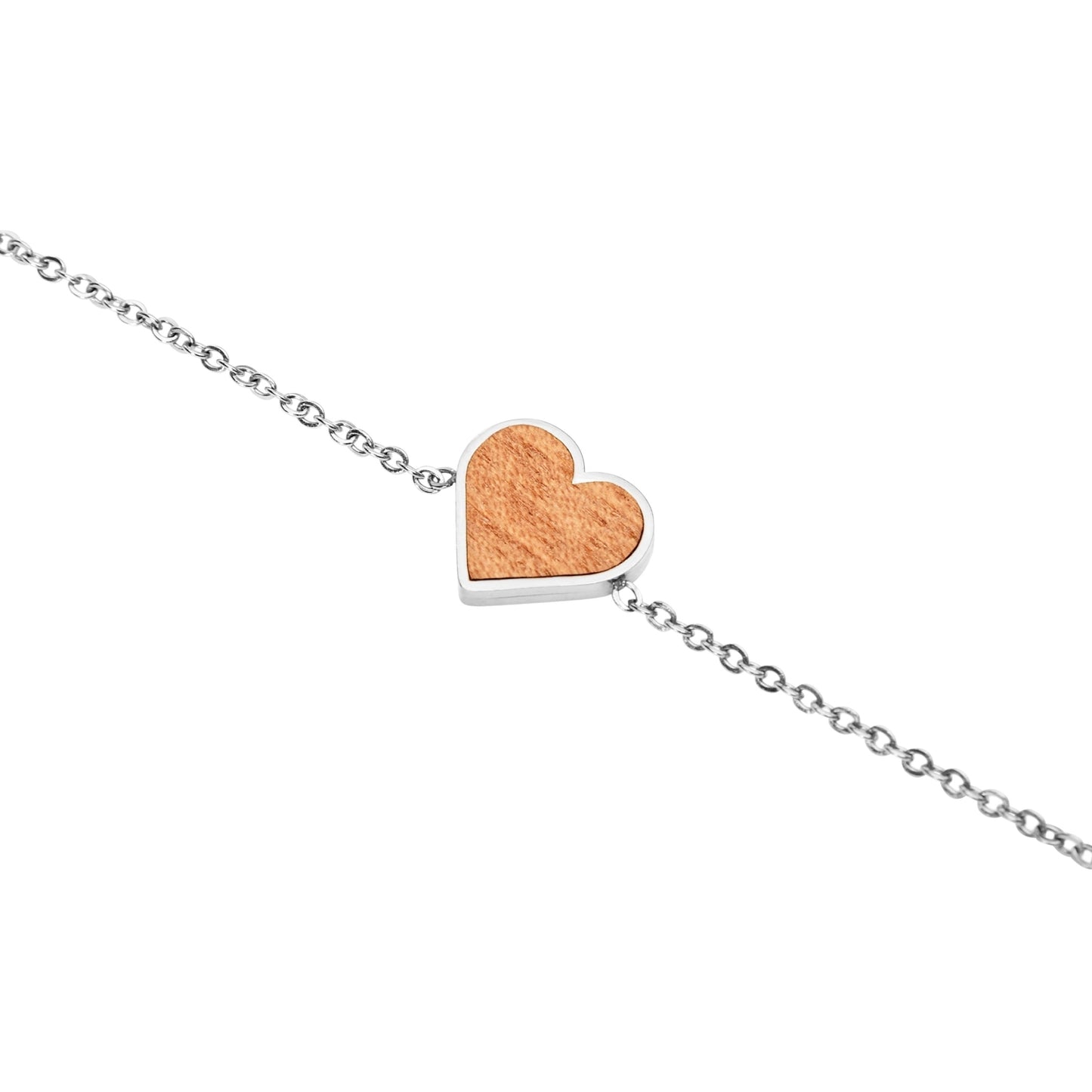 Crystals by HCA-Armband-Piece of Life-Roestvrijstaal-Hart