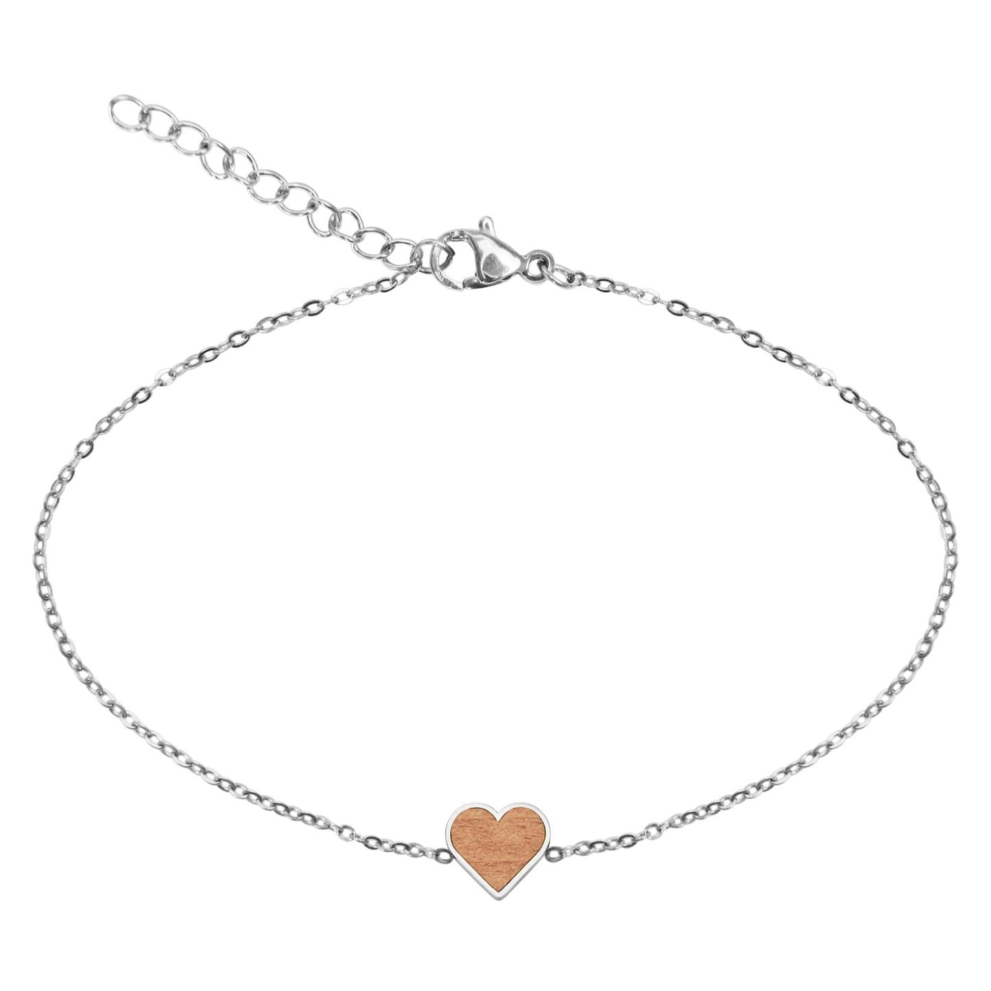 Crystals by HCA-Armband-Piece of Life-Roestvrijstaal-Hart