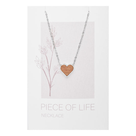 Crystals by HCA-Halsketting-Piece of Life-Roestvrijstaal-Hart