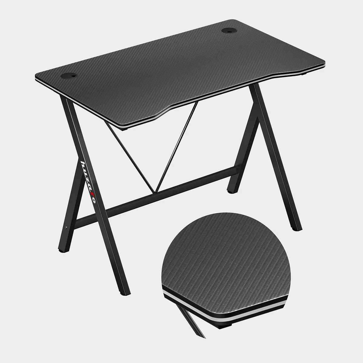 Huzaro-Hero 1.4-Bureau-Gaming-100x50 cm-Zwart-Carbon flex