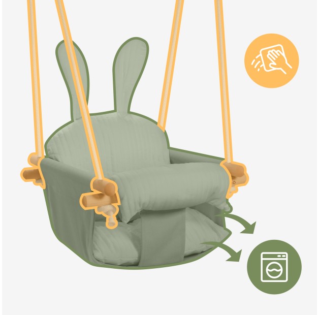 Tulano - babyschommel - schommelstoel - Hop 33 - grijs