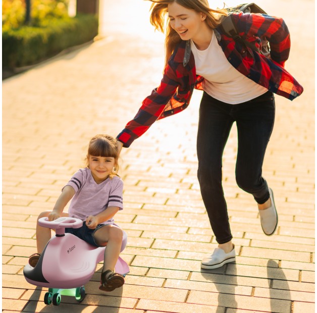 Tulano-Focus 45-Loopauto-Gravitatie/zwaartekrachtrijder-tot 100 kg-Roze