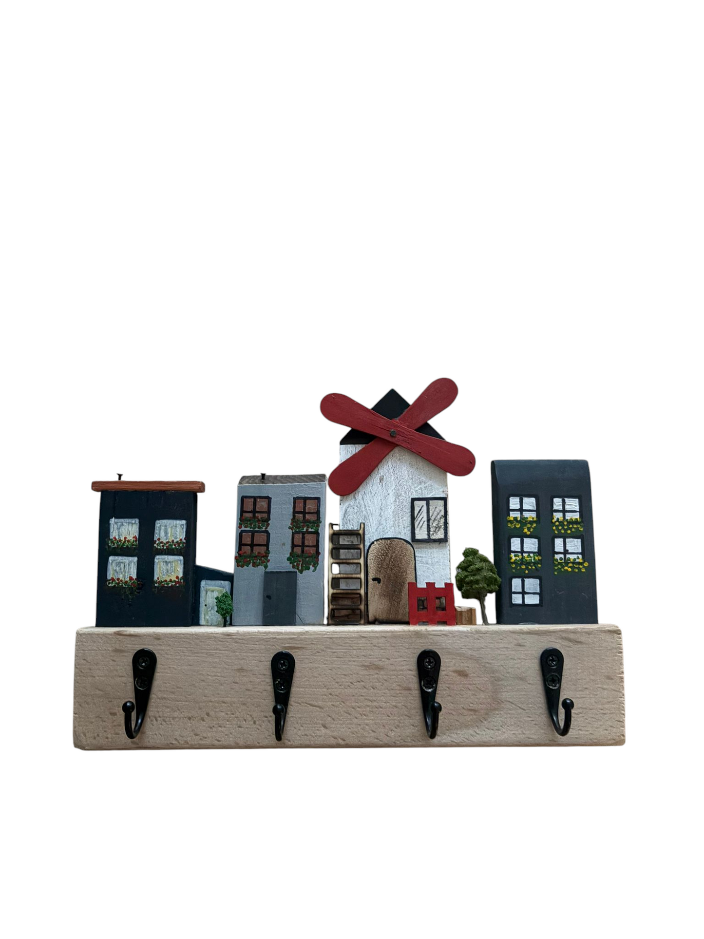 Sleutelrekje-Hergebruikte materialen-Handgemaakt in Europa-28x15 cm