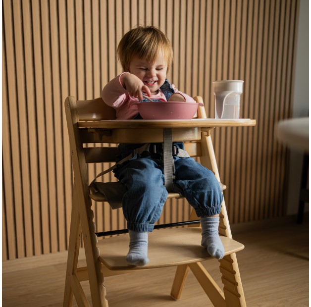 Tulano - Morsel 40 - kinderstoel - meegroeistoel - hout- naturel - 4 in 1