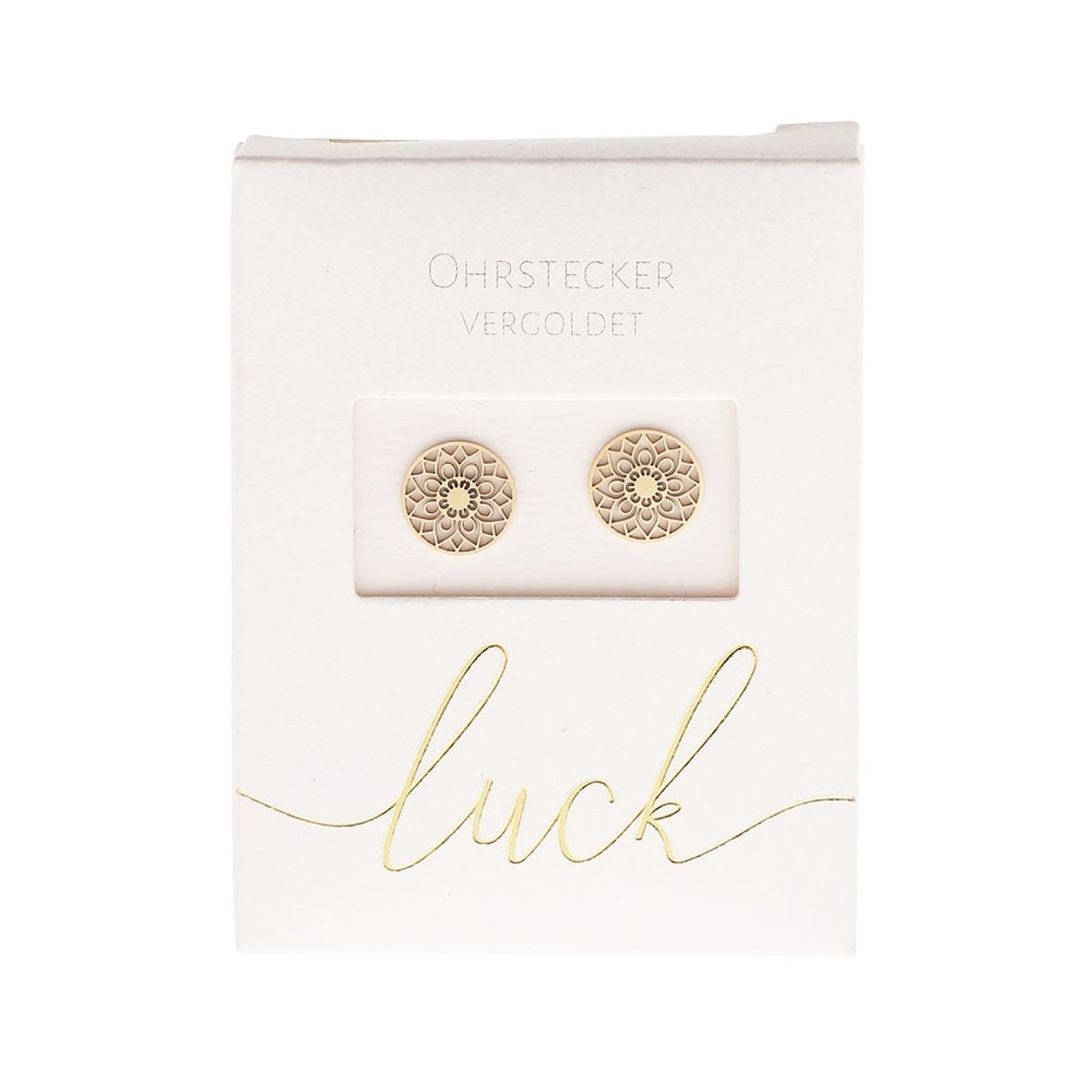 Crystals by HCA-Classic-Oorbellen-Verguld-Hart