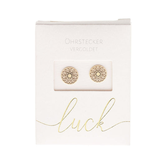 Crystals by HCA-Classic-Oorbellen-Verguld-Hart