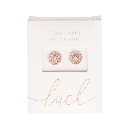 Crystals by HCA-Classic-Oorbellen-Roségoud-Mandala Of Luck