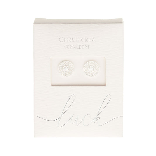 Crystals by HCA-Classic-Oorbellen-Verzilverd - Mandala of Luck