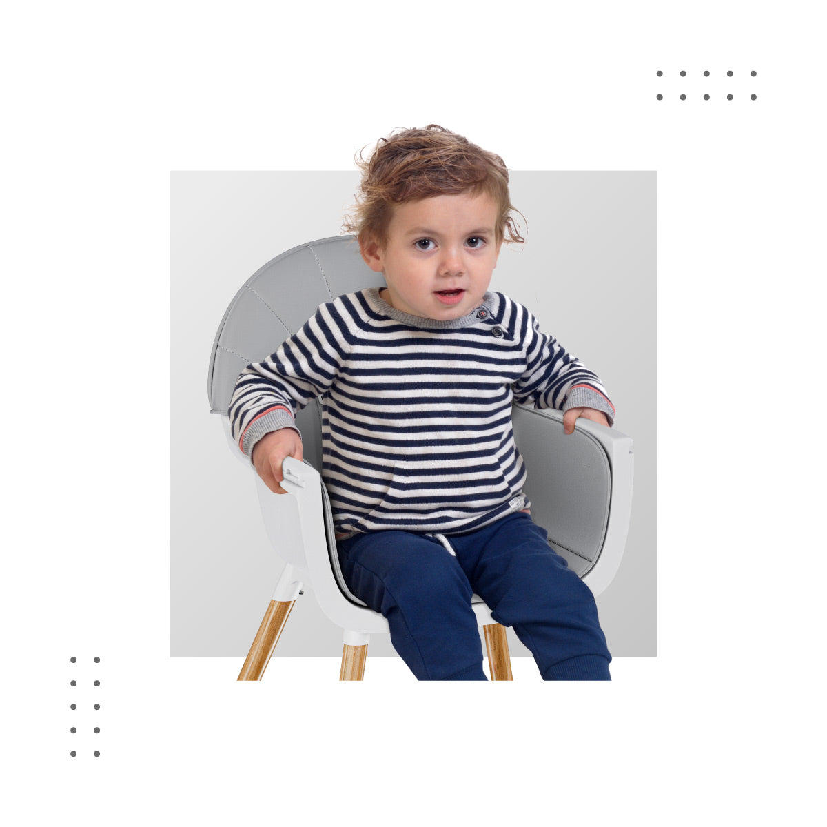 Tulano - Morsel - kinderstoel - grijs