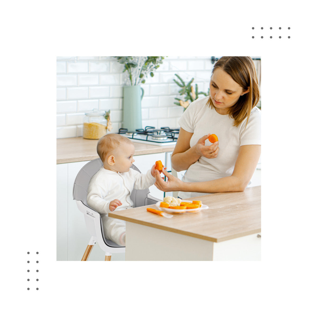 Tulano - Morsel - kinderstoel - grijs