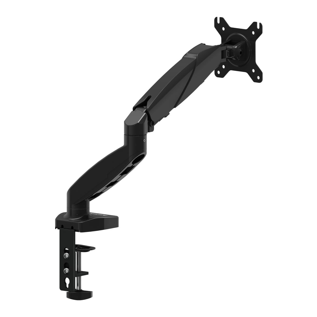 Huzaro Motion 1.2 Monitor Arm – For Screens from 15" to 27" – Gas Spring – VESA 75x75 &amp; 100x100 – Load Capacity up to 7 kg (only available online)
