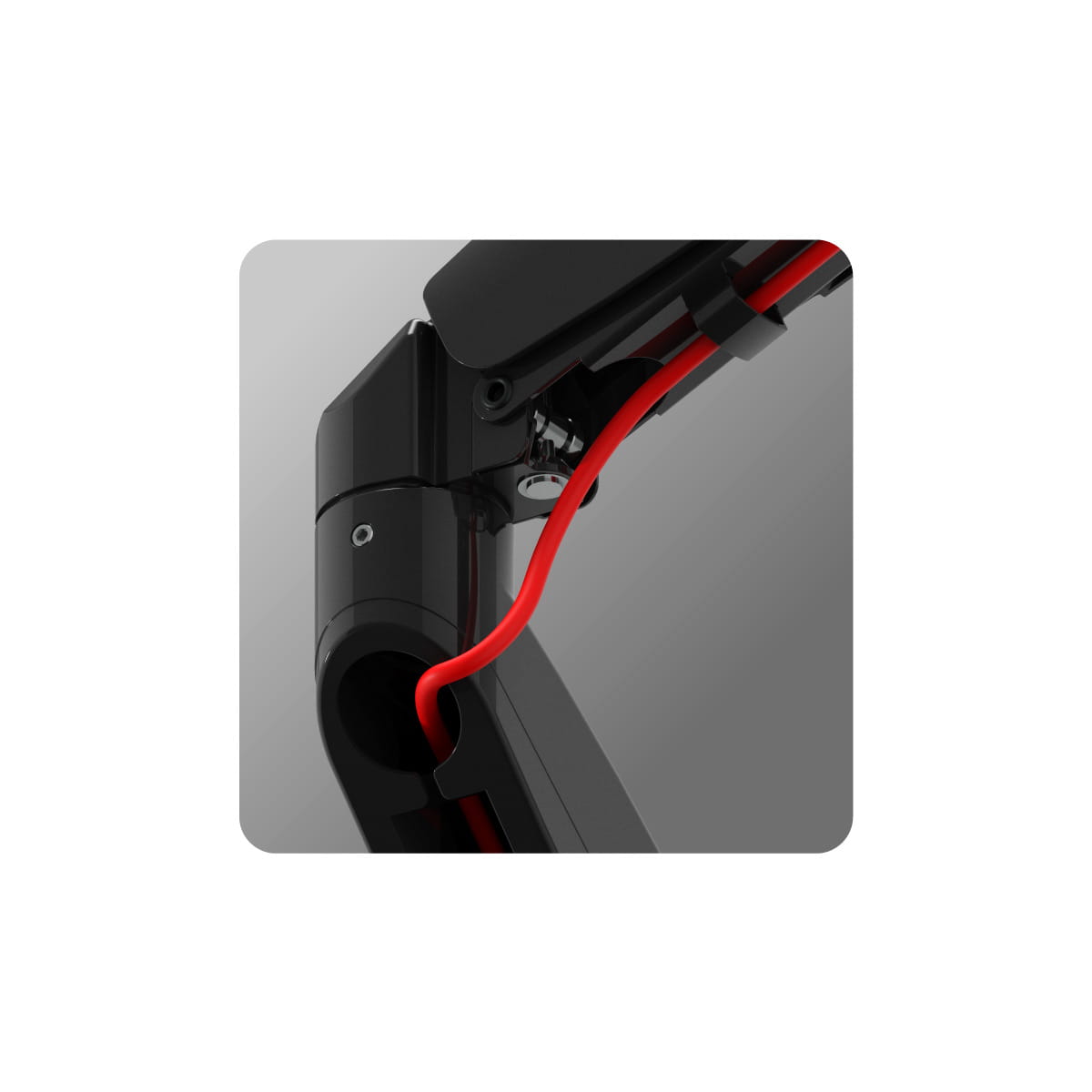 Huzaro Motion 1.2 Monitor Arm – For Screens from 15" to 27" – Gas Spring – VESA 75x75 &amp; 100x100 – Load Capacity up to 7 kg (only available online)