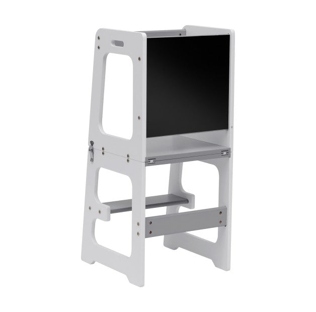 Tulano-Mooby 35-Keukenhelper-Opstapper-Kinderen-3 in 1-tot 60 kg-Wit/grijs