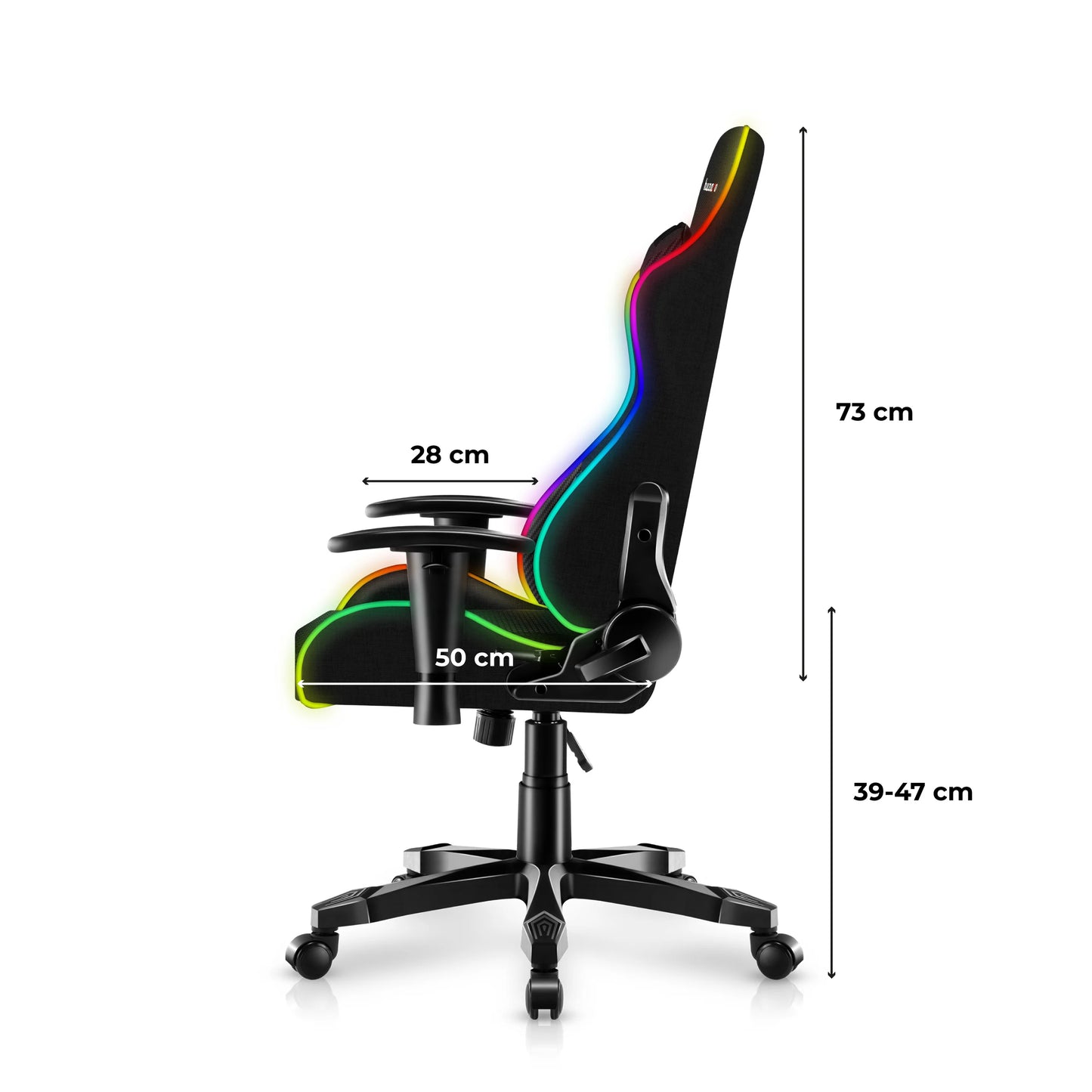 Huzaro - Ranger 6.0 RGB Mesh - Gamestoel voor kinderen (alleen online beschikbaar)