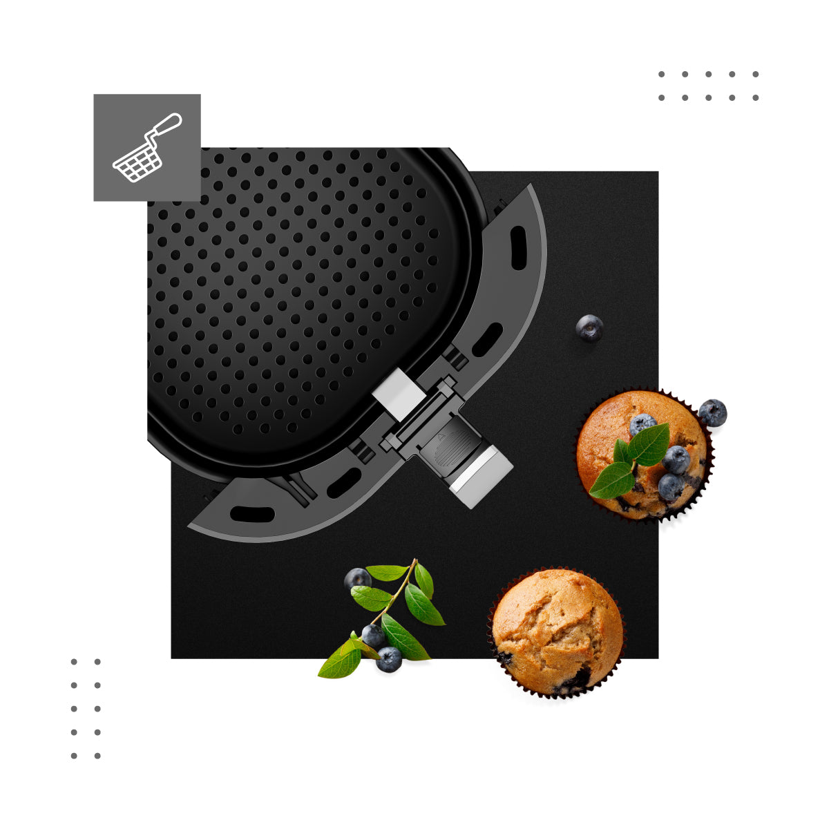 VERTENZ Taste 70 AIRFRYER SMART vetvrije friteuse Kom 7,7 l