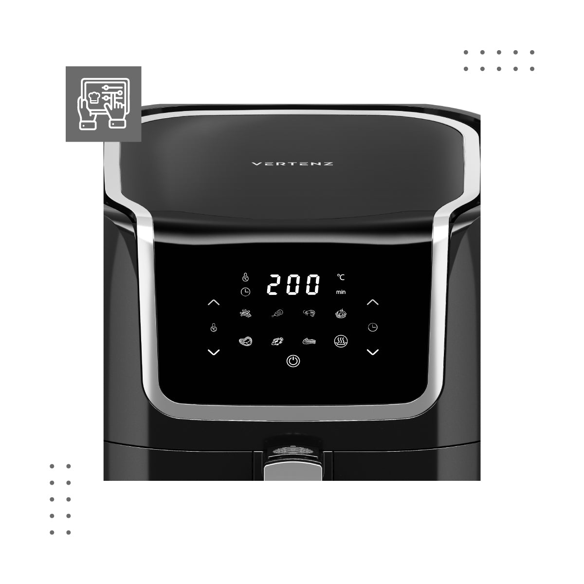 VERTENZ Taste 70 AIRFRYER SMART vetvrije friteuse Kom 7,7 l