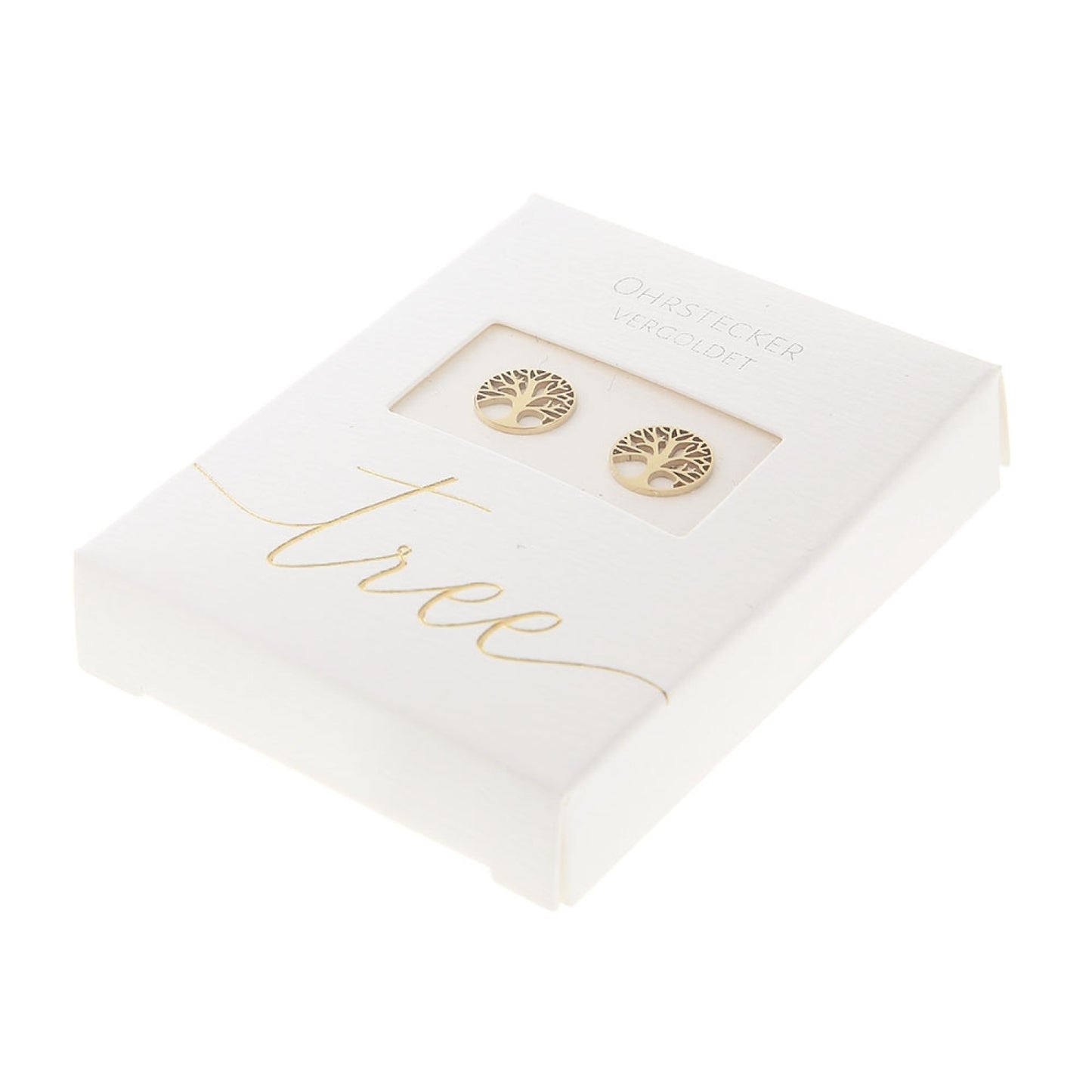 Crystals by HCA-Classic-Oorbellen-Verguld-Levensboom