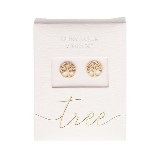 Crystals by HCA-Classic-Oorbellen-Verguld-Levensboom