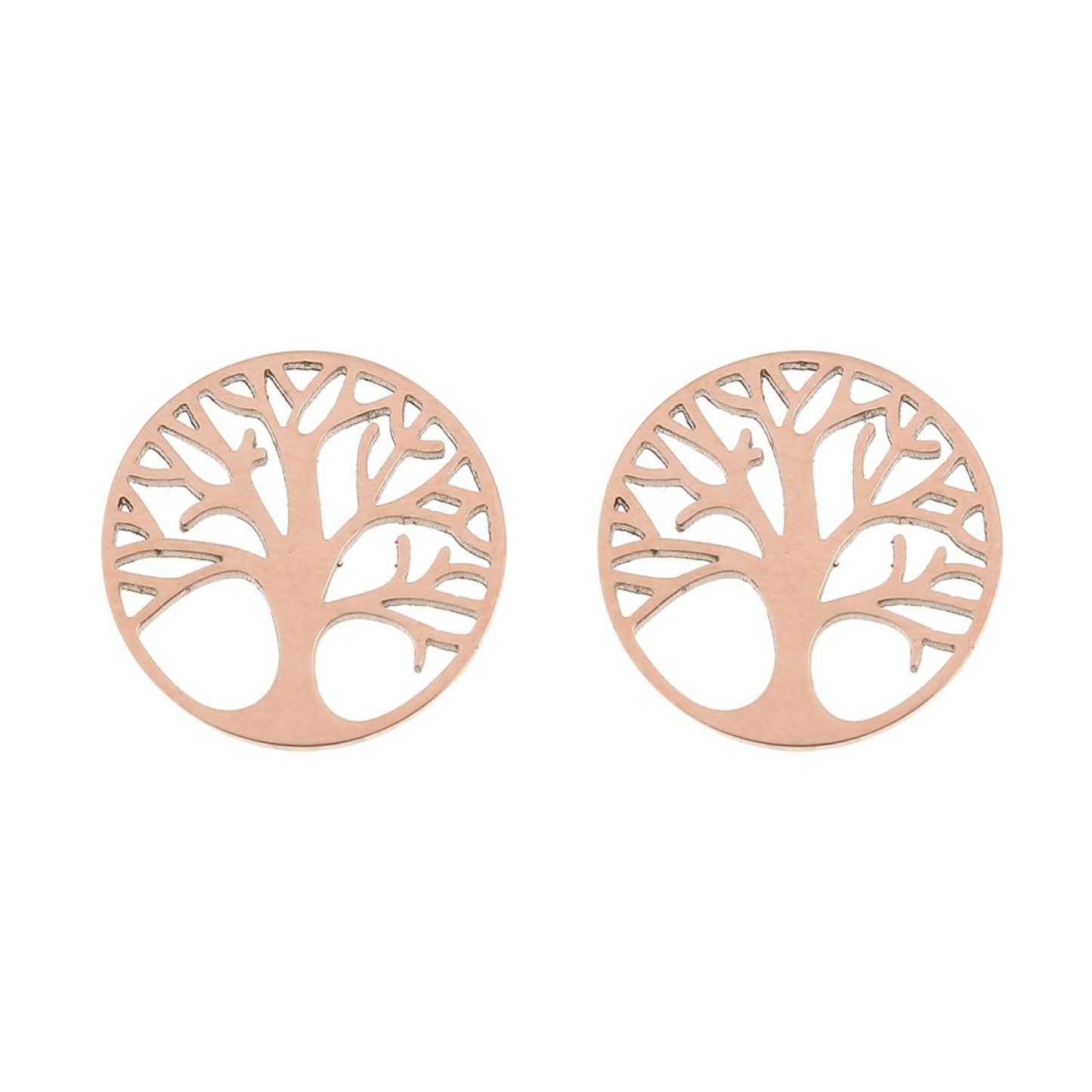 Crystals by HCA-Classic-Oorbellen-Roségoud-Levensboom